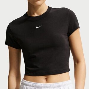 Nike Black Crop Tee